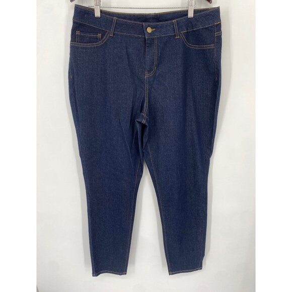 NWOT Bobbie Brooks Dark Wash Denim Stretch Jeans Size 1X - Picture 1 of 4